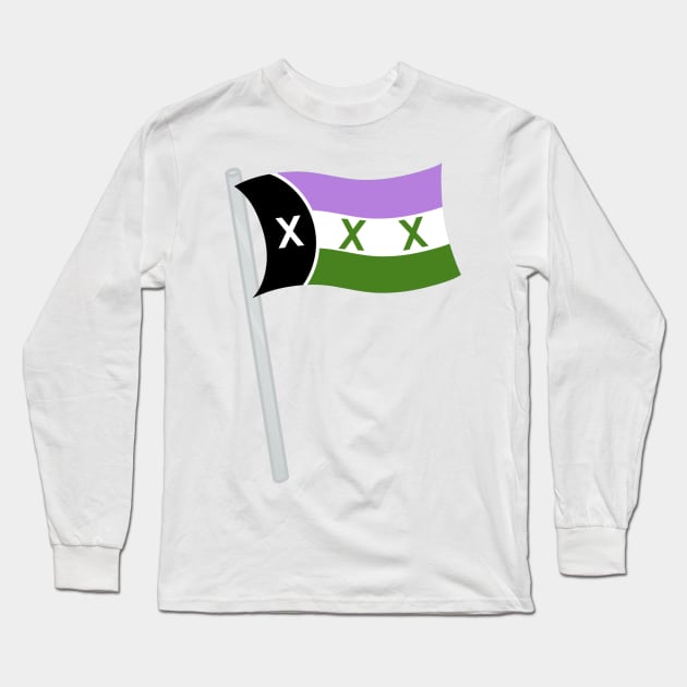 L'Manberg Pride - Genderqueer Long Sleeve T-Shirt by WhiteRabbitWeirdo